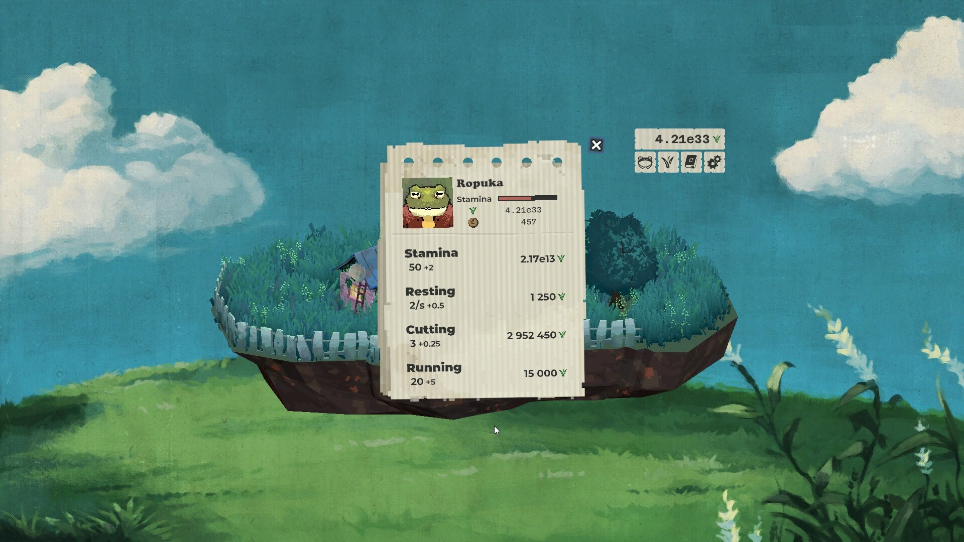 青蛙的空之绿洲/罗普卡的放置岛屿/Ropuka's Idle Island 版本更新